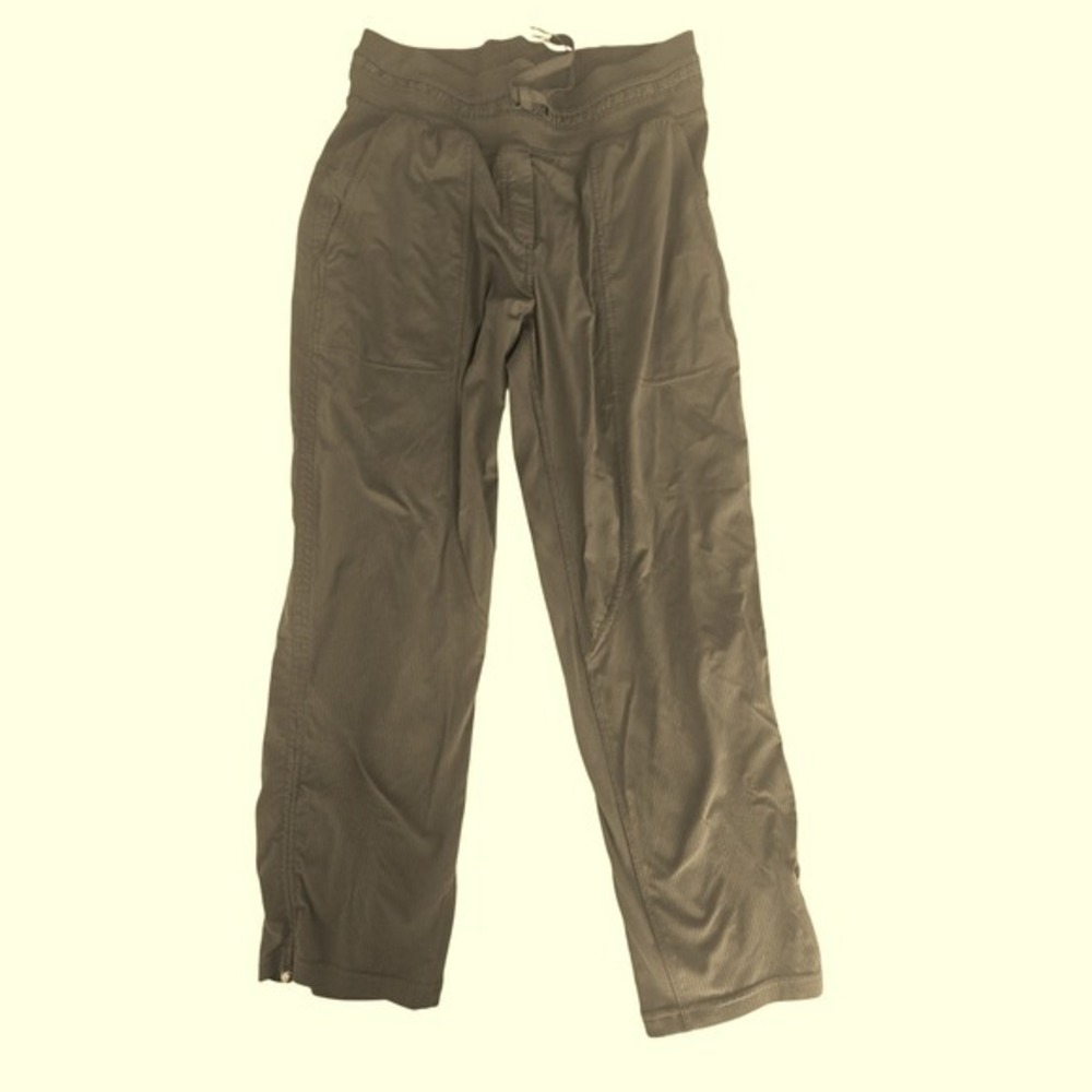 Lululemon Align High Rise Ribbed Pants Olive Green Jogger Style‎ Women Sz 6